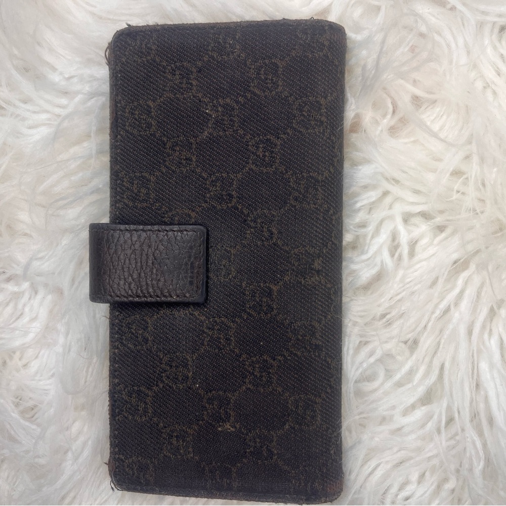 Gucci Black Monogram Clutch - Picture 6 of 7